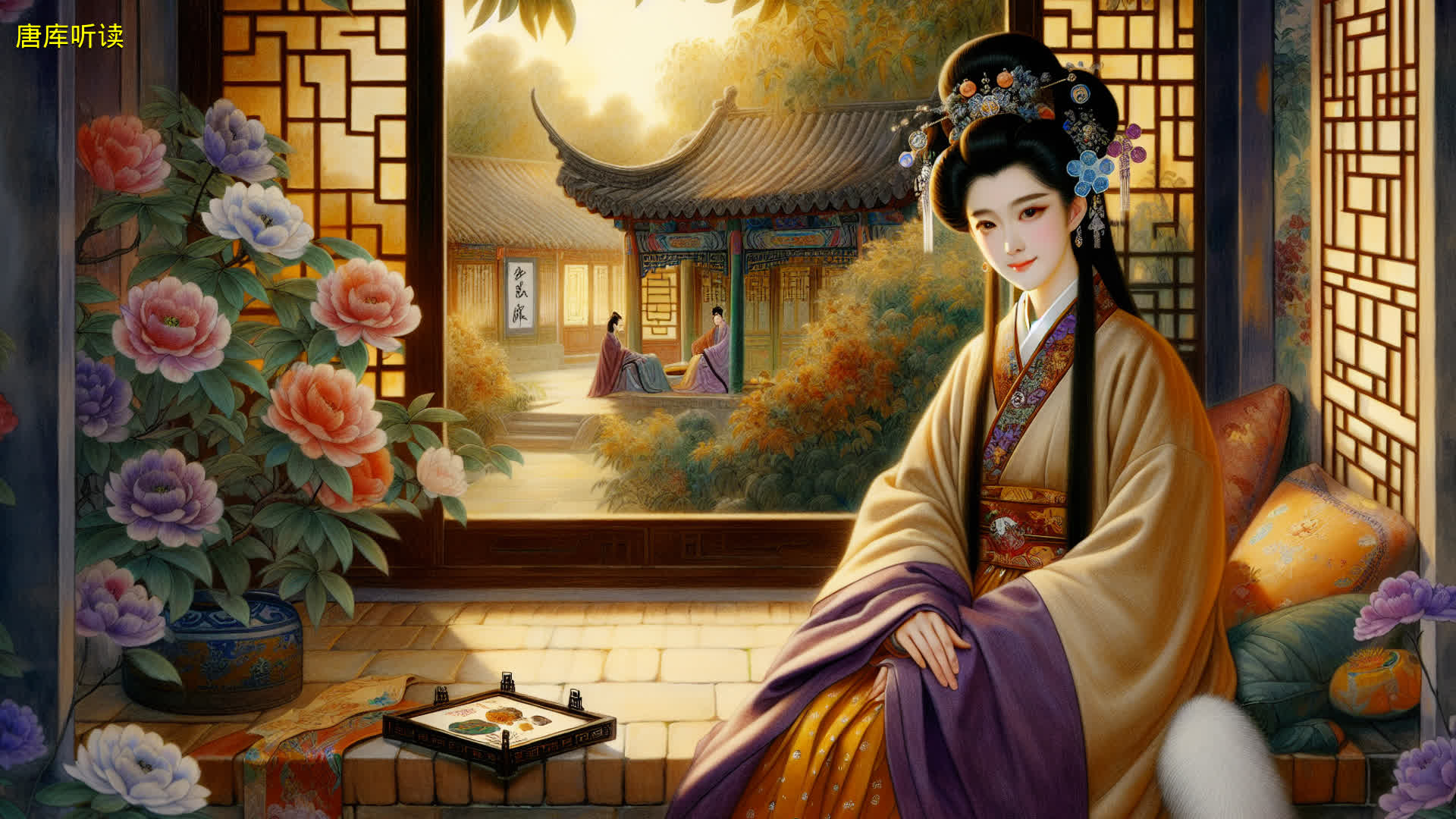 第八回　比通灵金莺微露意　探宝钗黛玉半含酸.jpg