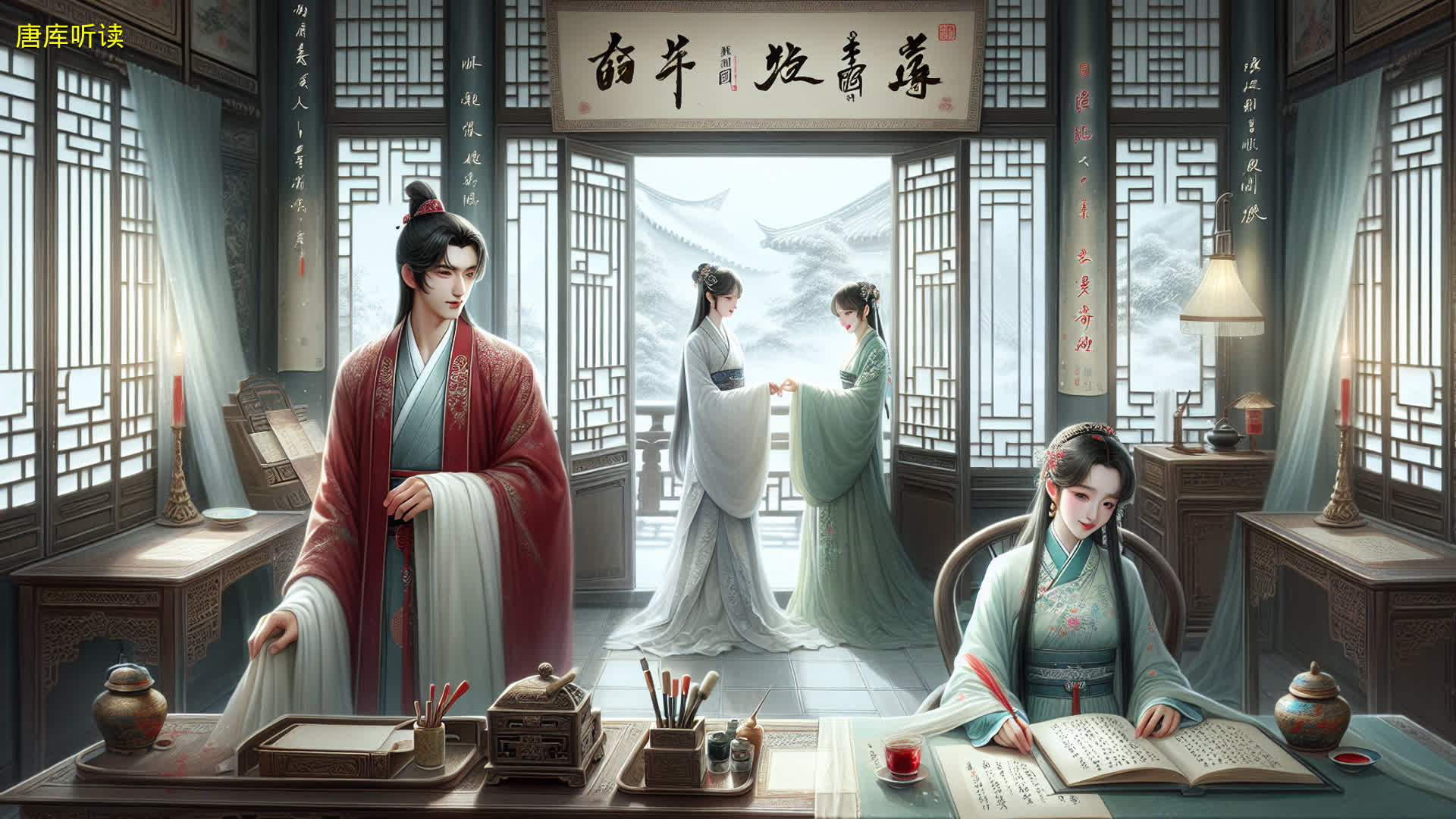第八回　比通灵金莺微露意　探宝钗黛玉半含酸.jpg