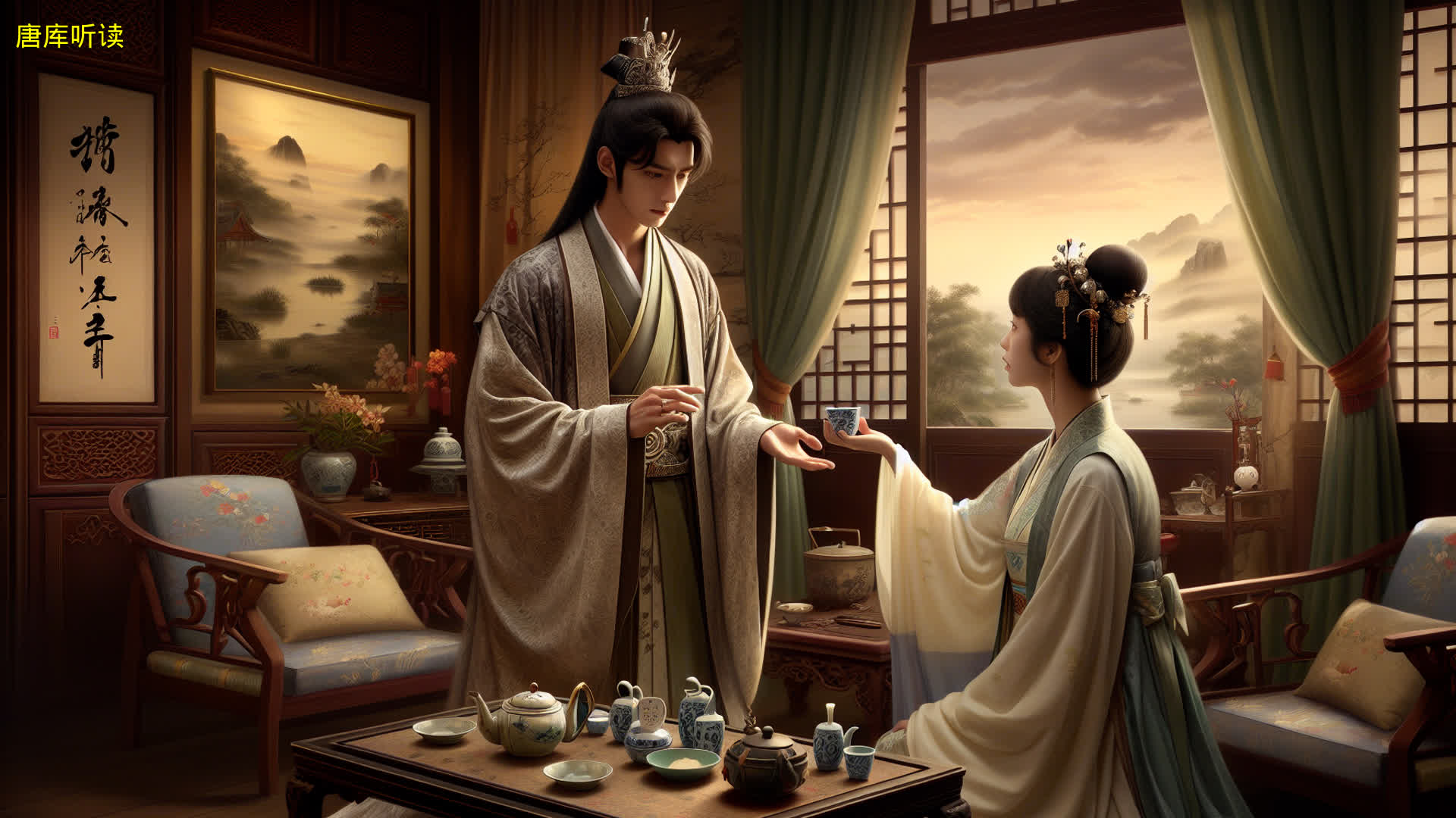第八回　比通灵金莺微露意　探宝钗黛玉半含酸.jpg